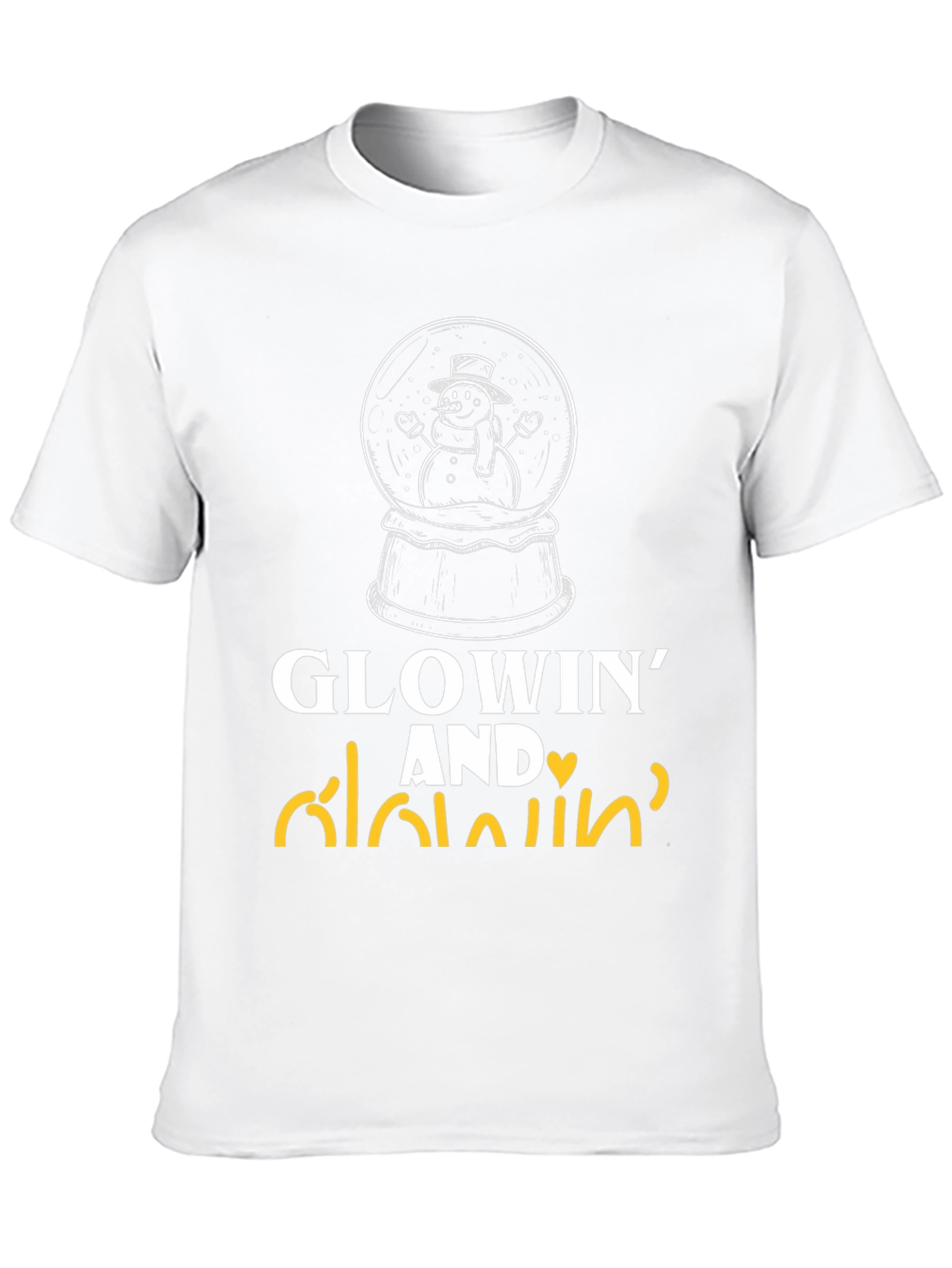 Glowin and Lovin T-Shirt - Snowman Design