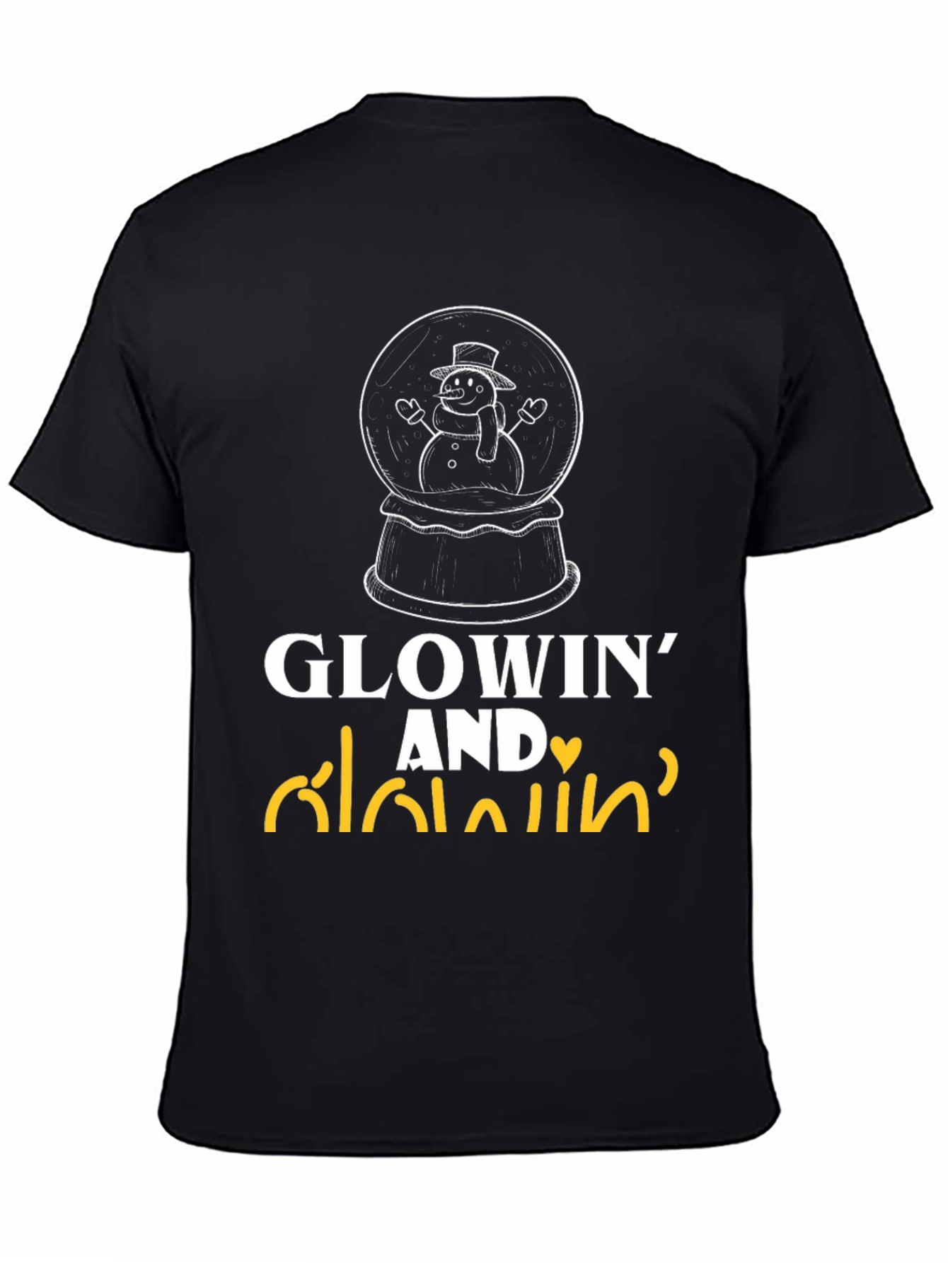 Glowin and Lovin T-Shirt - Snowman Design