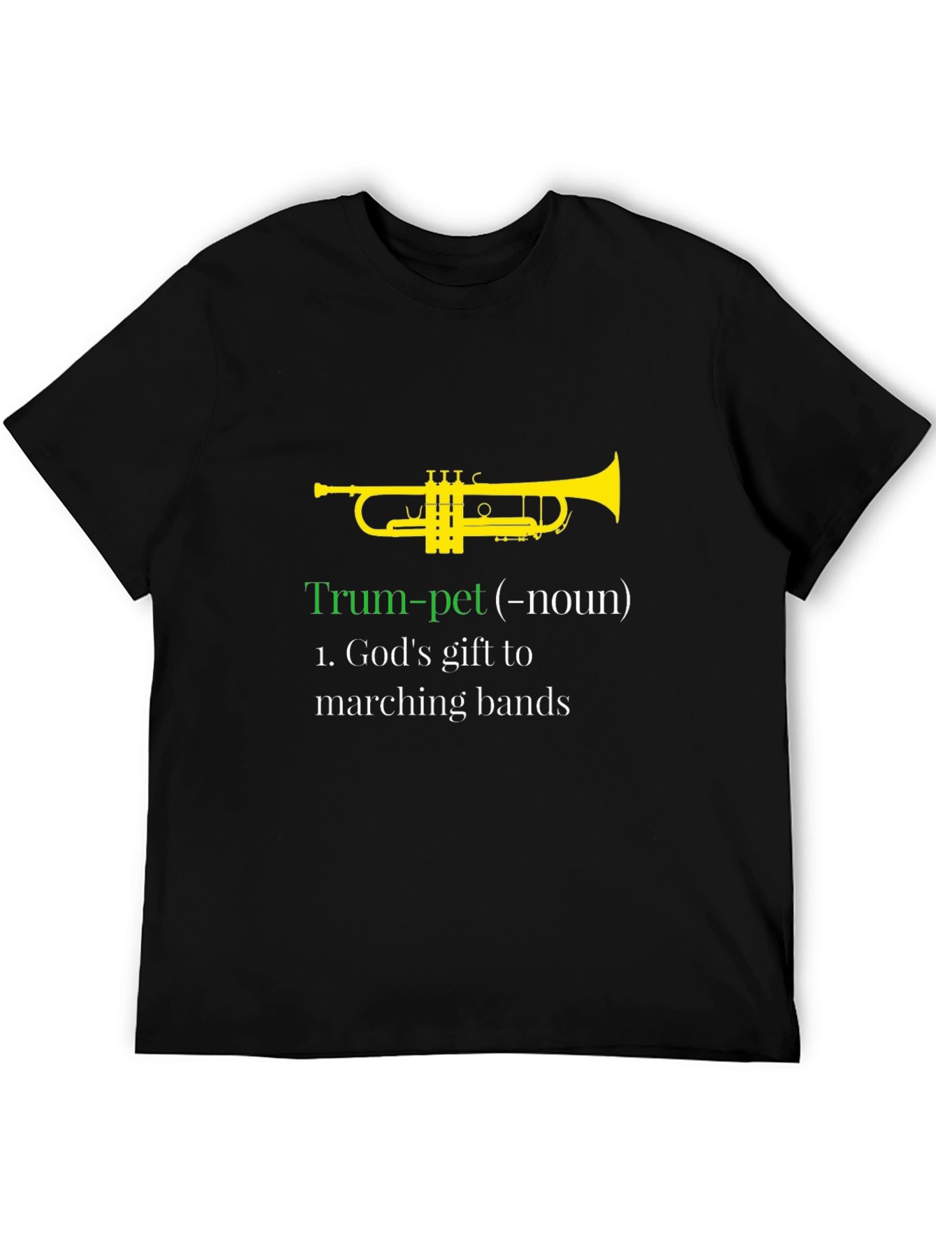 Trumpet Definition Funny Musician Black T-Shirt