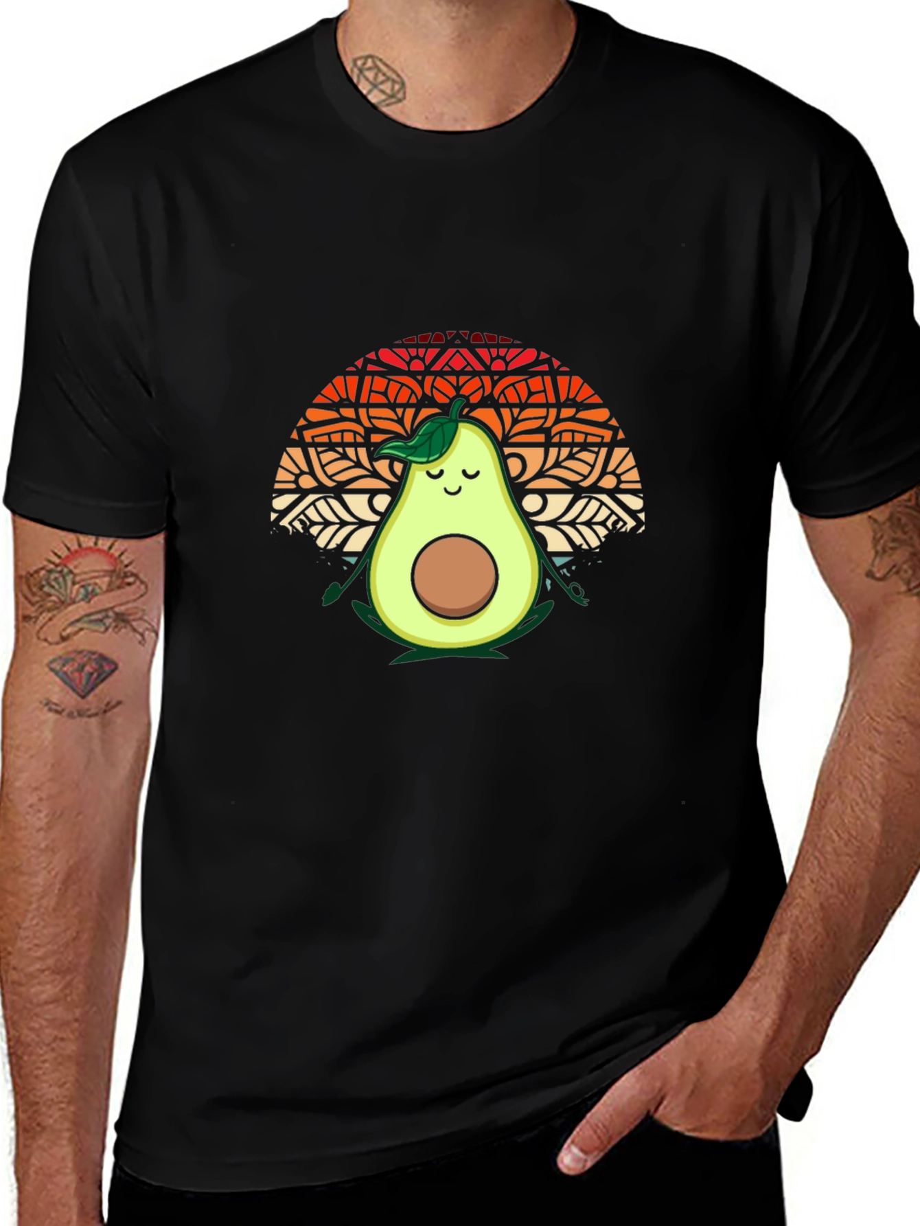 Avocado Meditation T-Shirt - Yoga Fruit Tee
