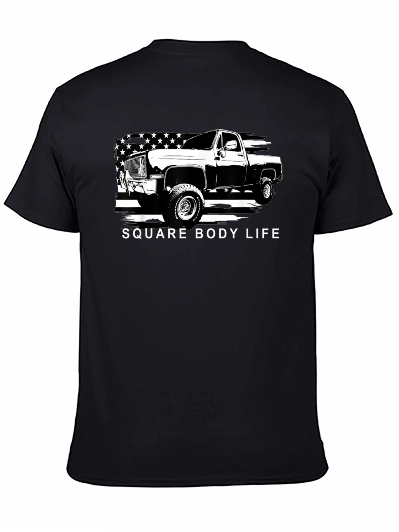 Square Body Life Truck Graphic T-Shirt