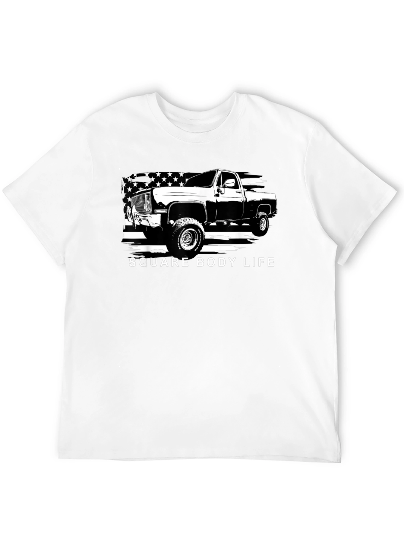 Square Body Life Truck Graphic T-Shirt