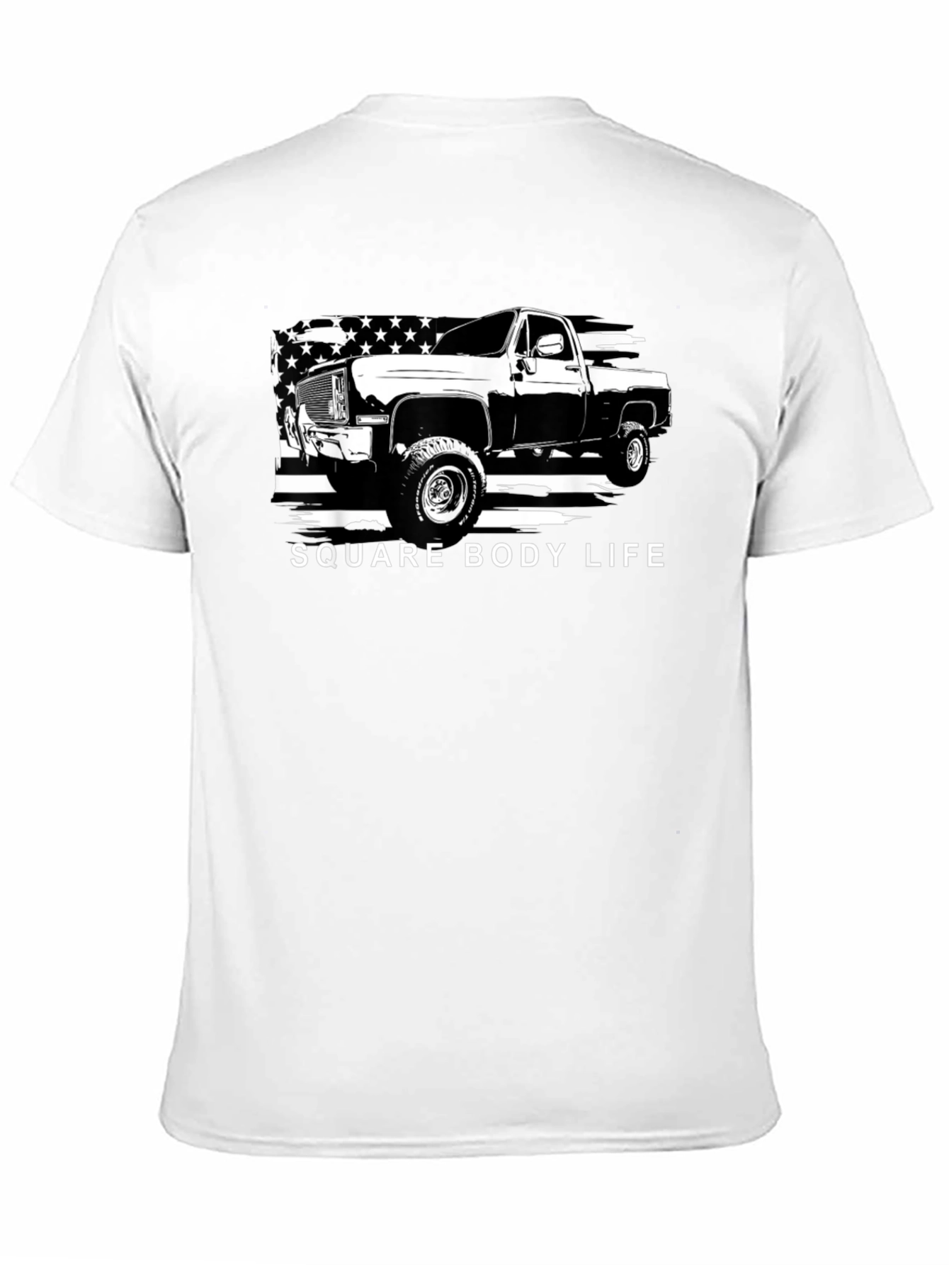 Square Body Life Truck Graphic T-Shirt