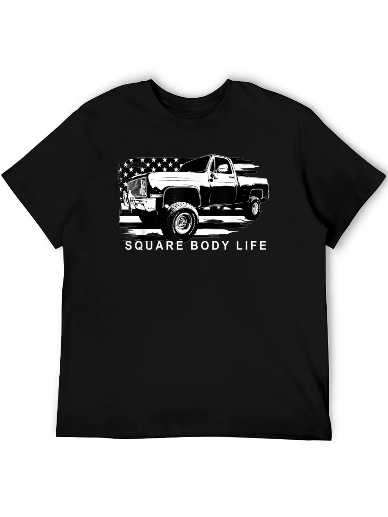 Square Body Life Truck Graphic T-Shirt