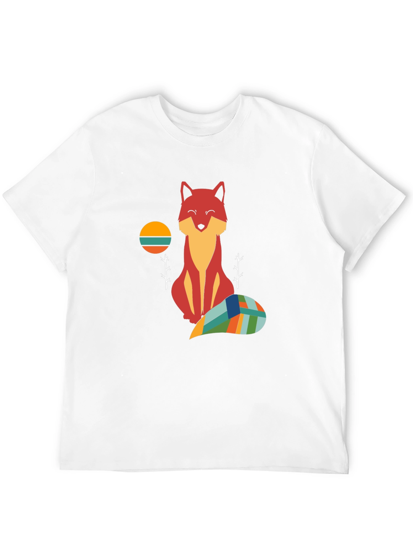 Geometric Fox Graphic T-Shirt