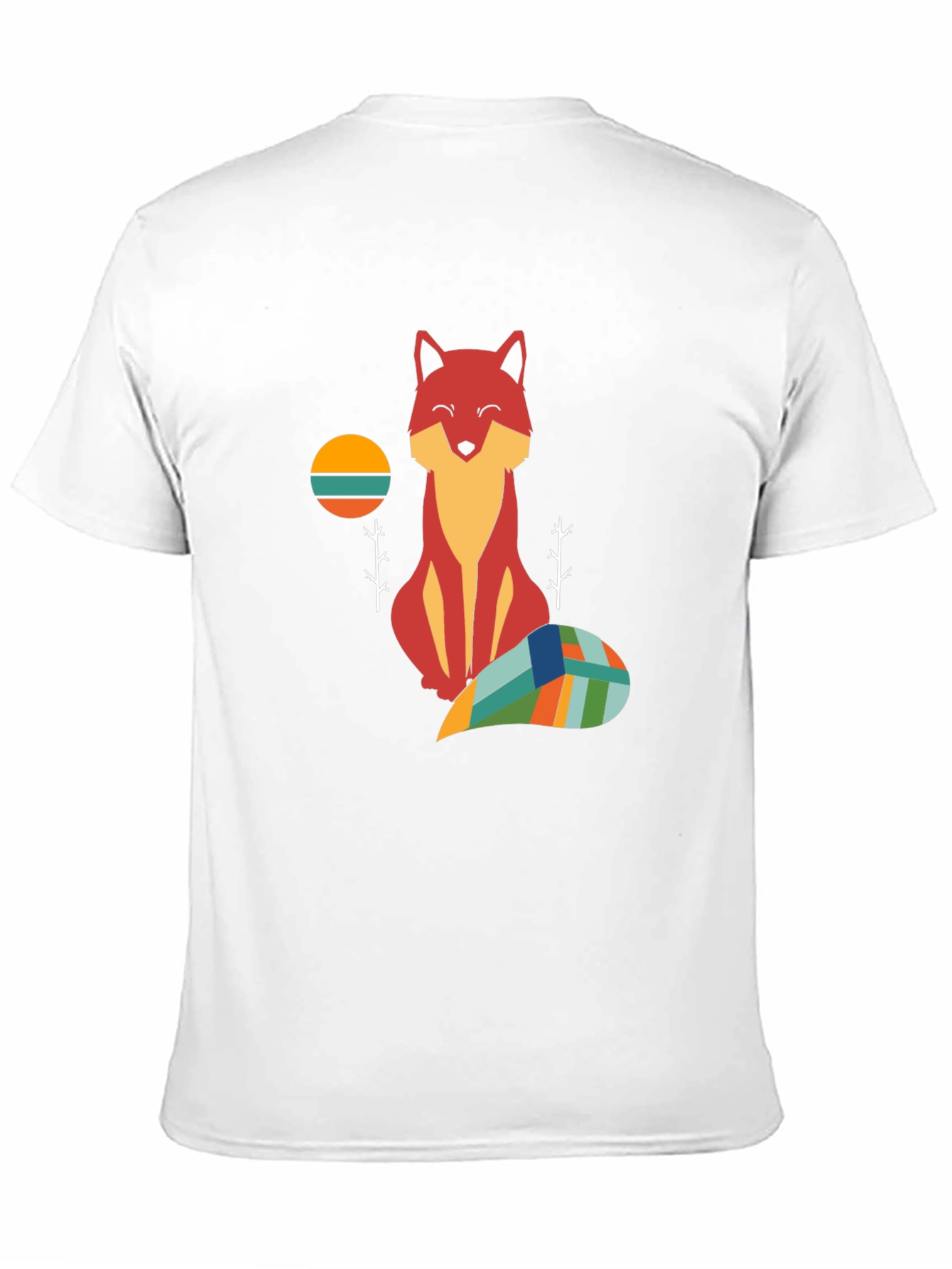Geometric Fox Graphic T-Shirt