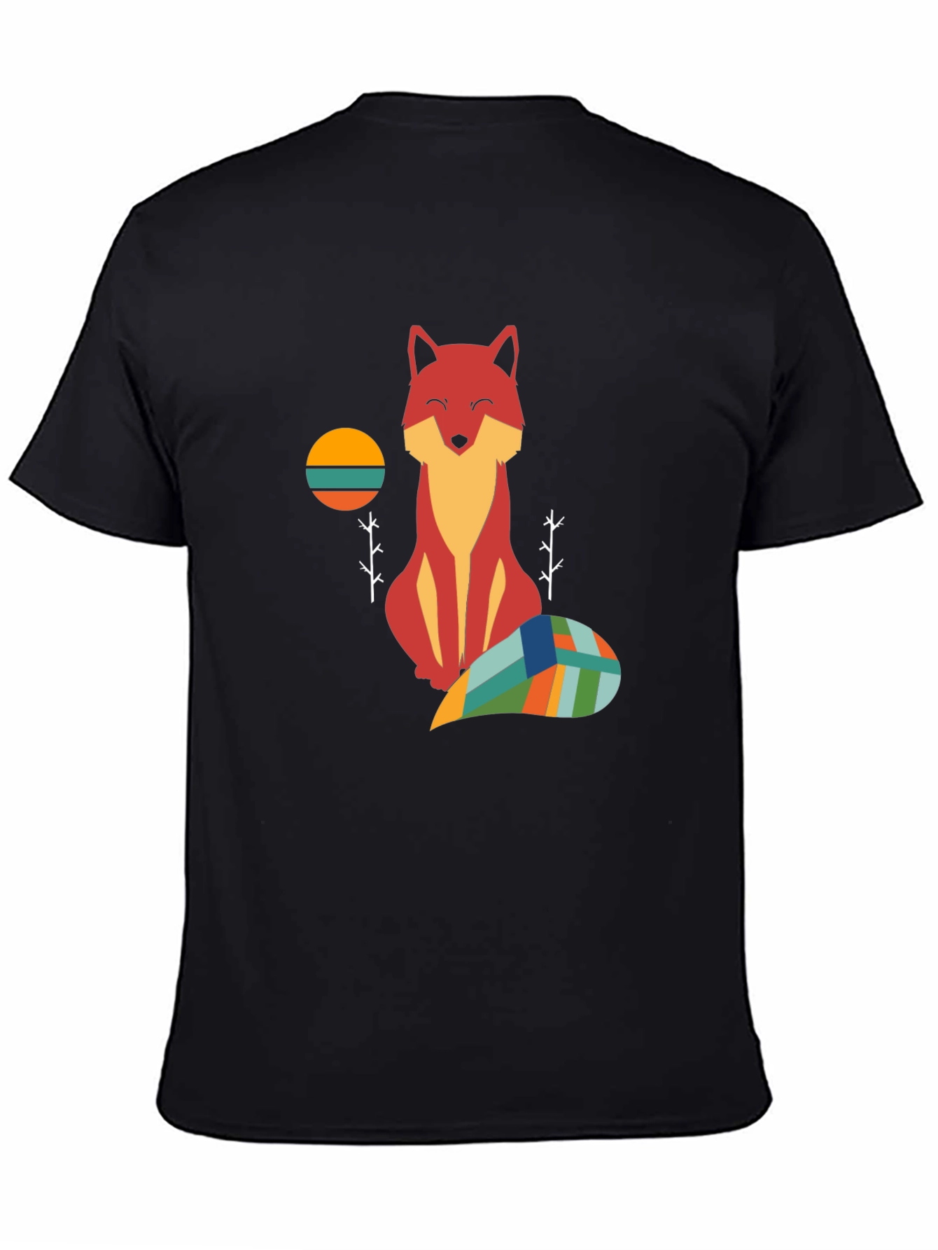 Geometric Fox Graphic T-Shirt