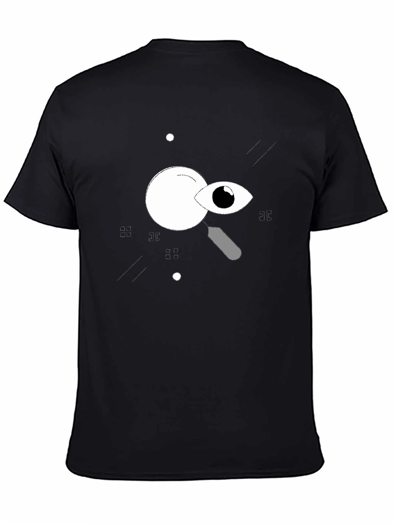 Eye See You Graphic Tee - Black Cotton T-Shirt
