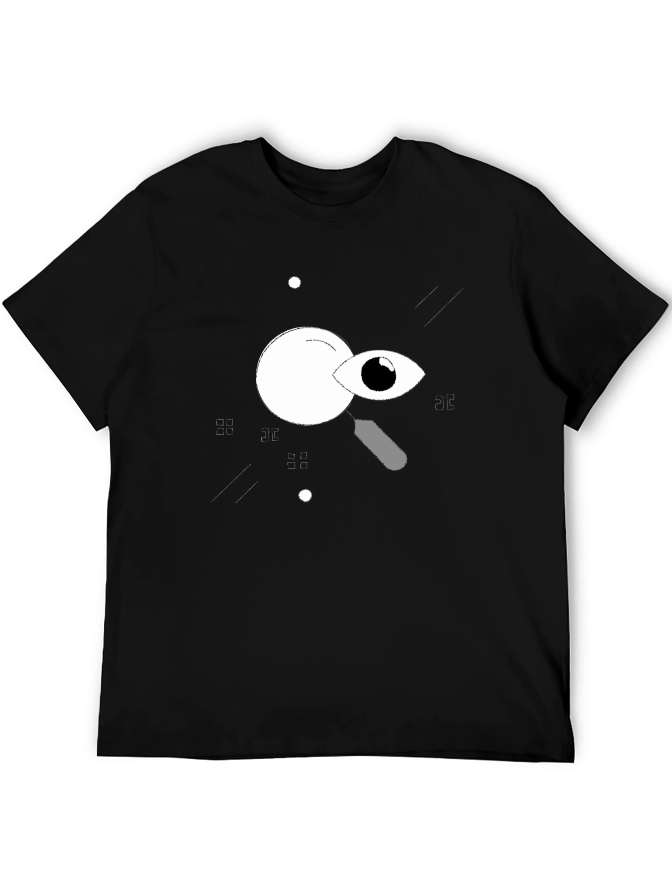 Eye See You Graphic Tee - Black Cotton T-Shirt