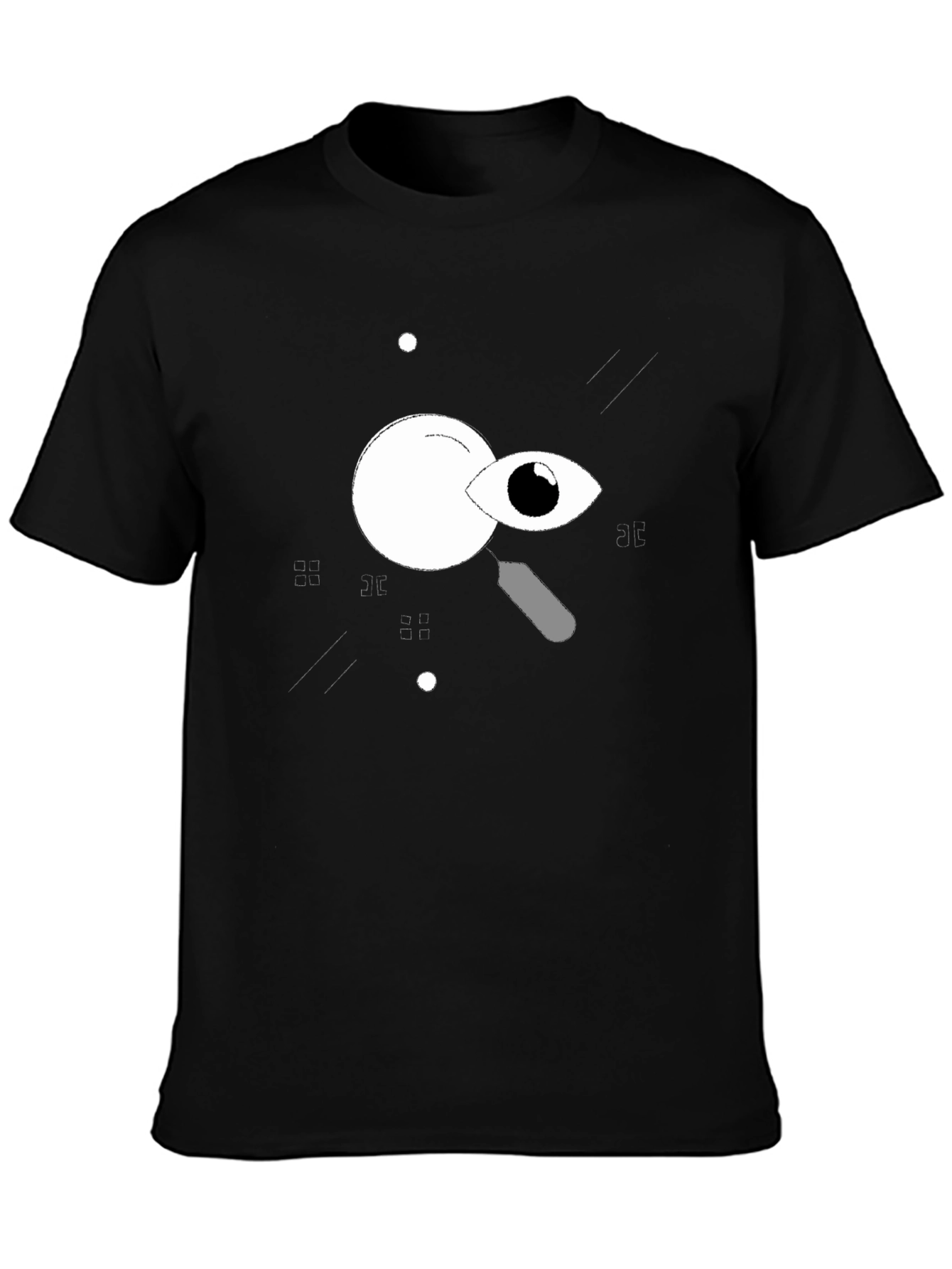 Eye See You Graphic Tee - Black Cotton T-Shirt