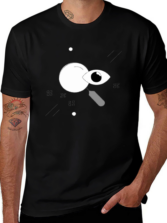 Eye See You Graphic Tee - Black Cotton T-Shirt