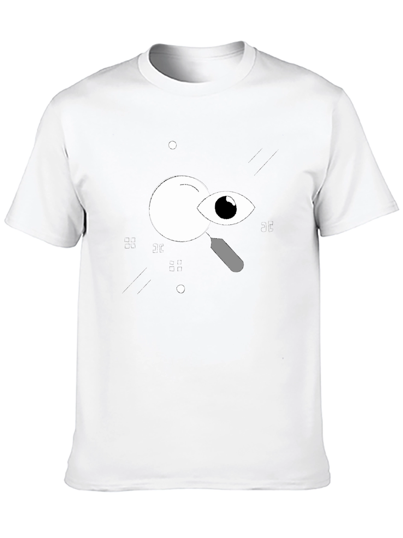 Eye See You Graphic Tee - Black Cotton T-Shirt