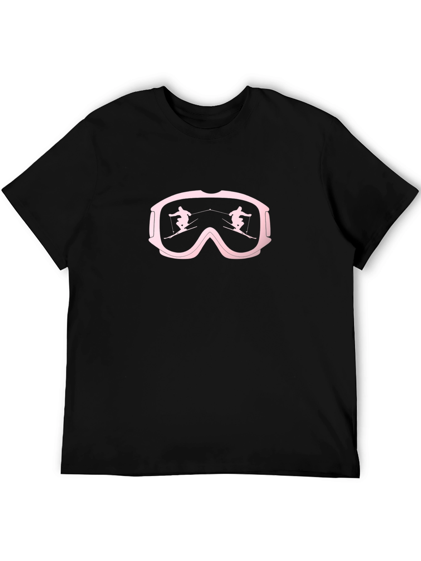 Ski Goggles T-Shirt - Black Skiing Tee