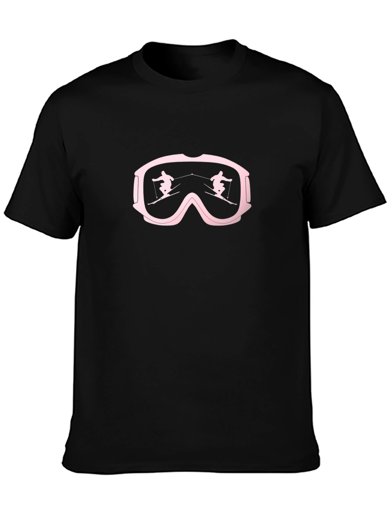 Ski Goggles T-Shirt - Black Skiing Tee