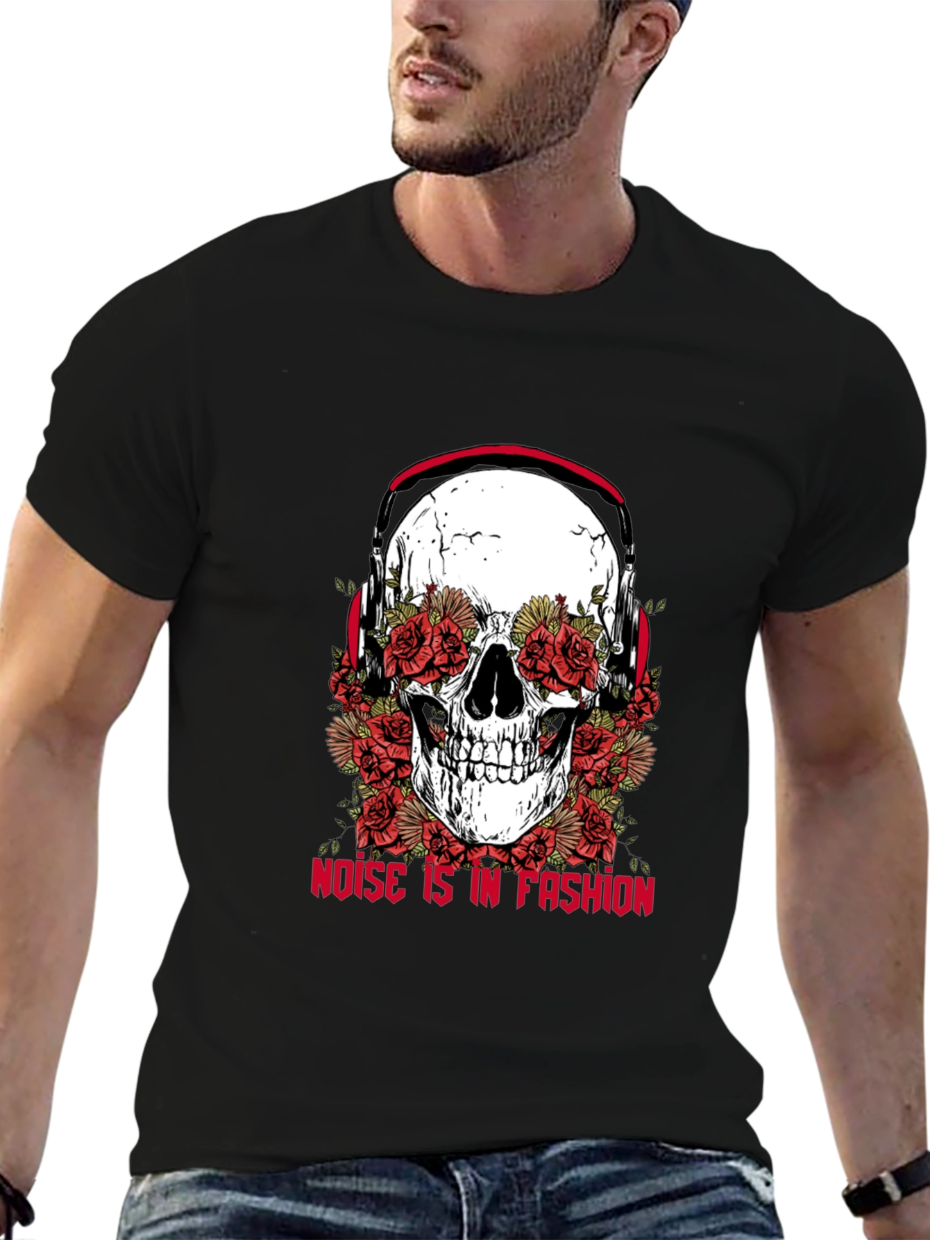 Skull and Roses Graphic Tee