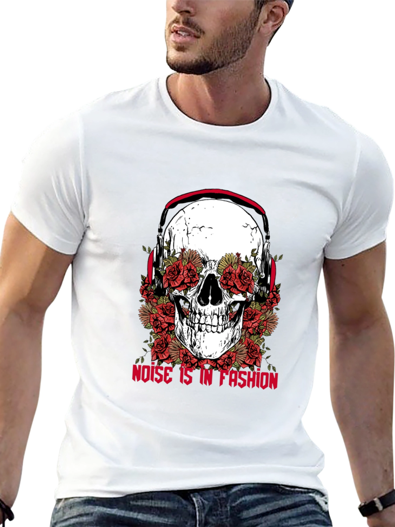 Skull and Roses Graphic Tee