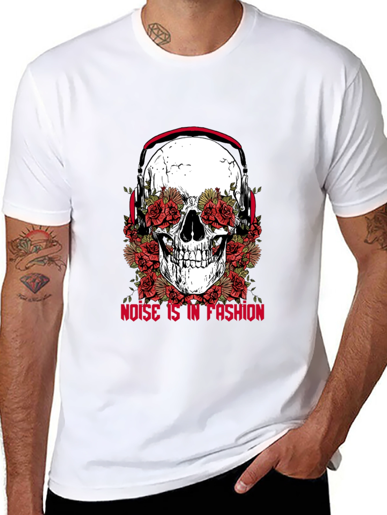 Skull and Roses Graphic Tee