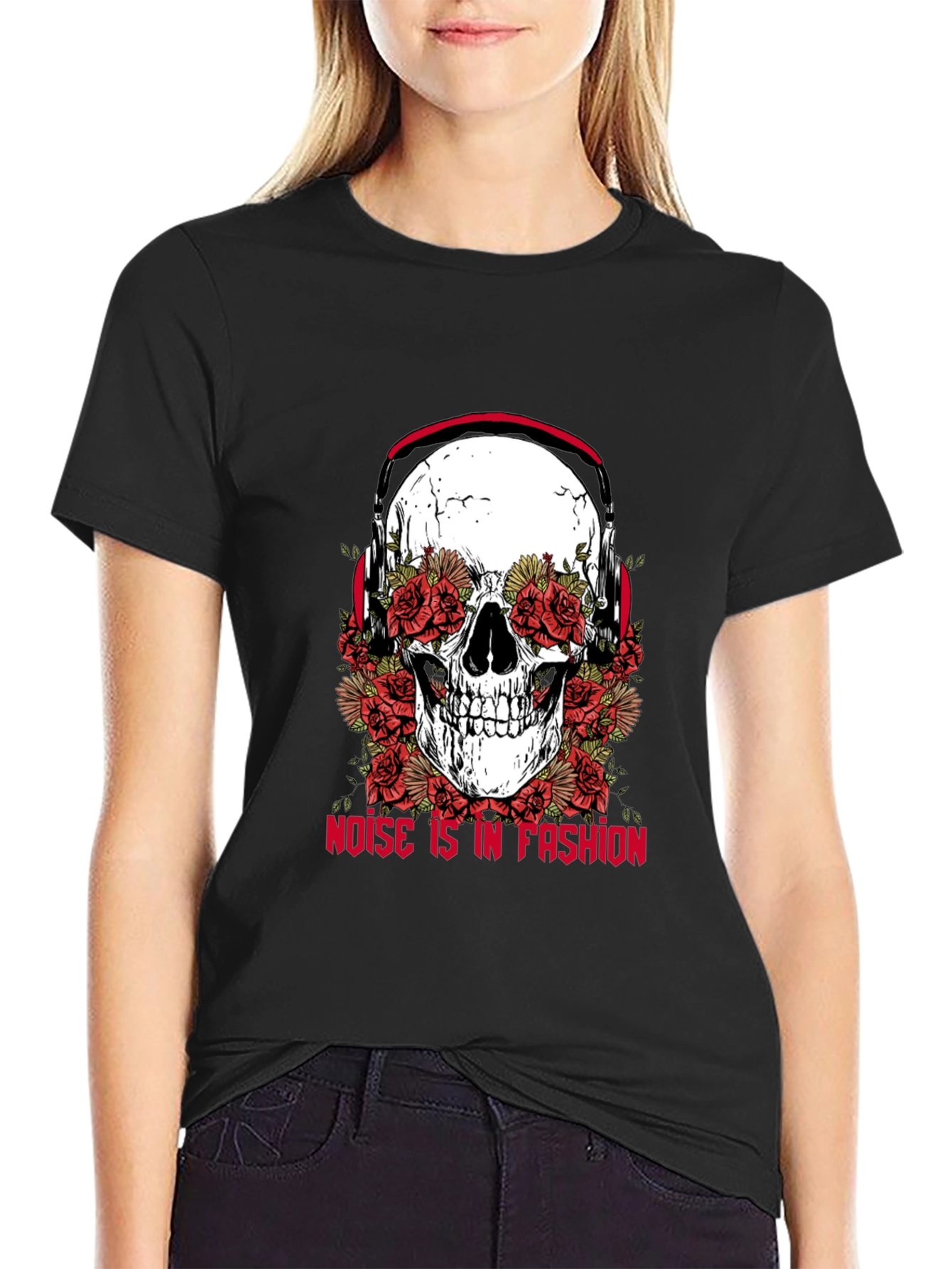 Skull and Roses Graphic Tee