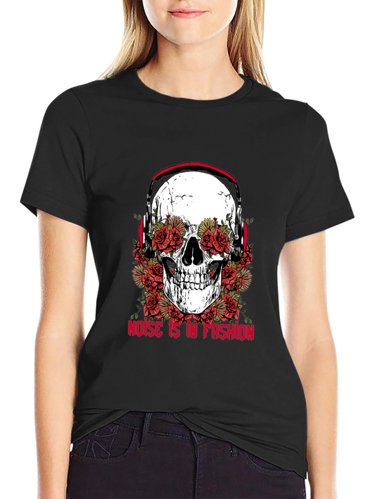 Skull and Roses Graphic Tee