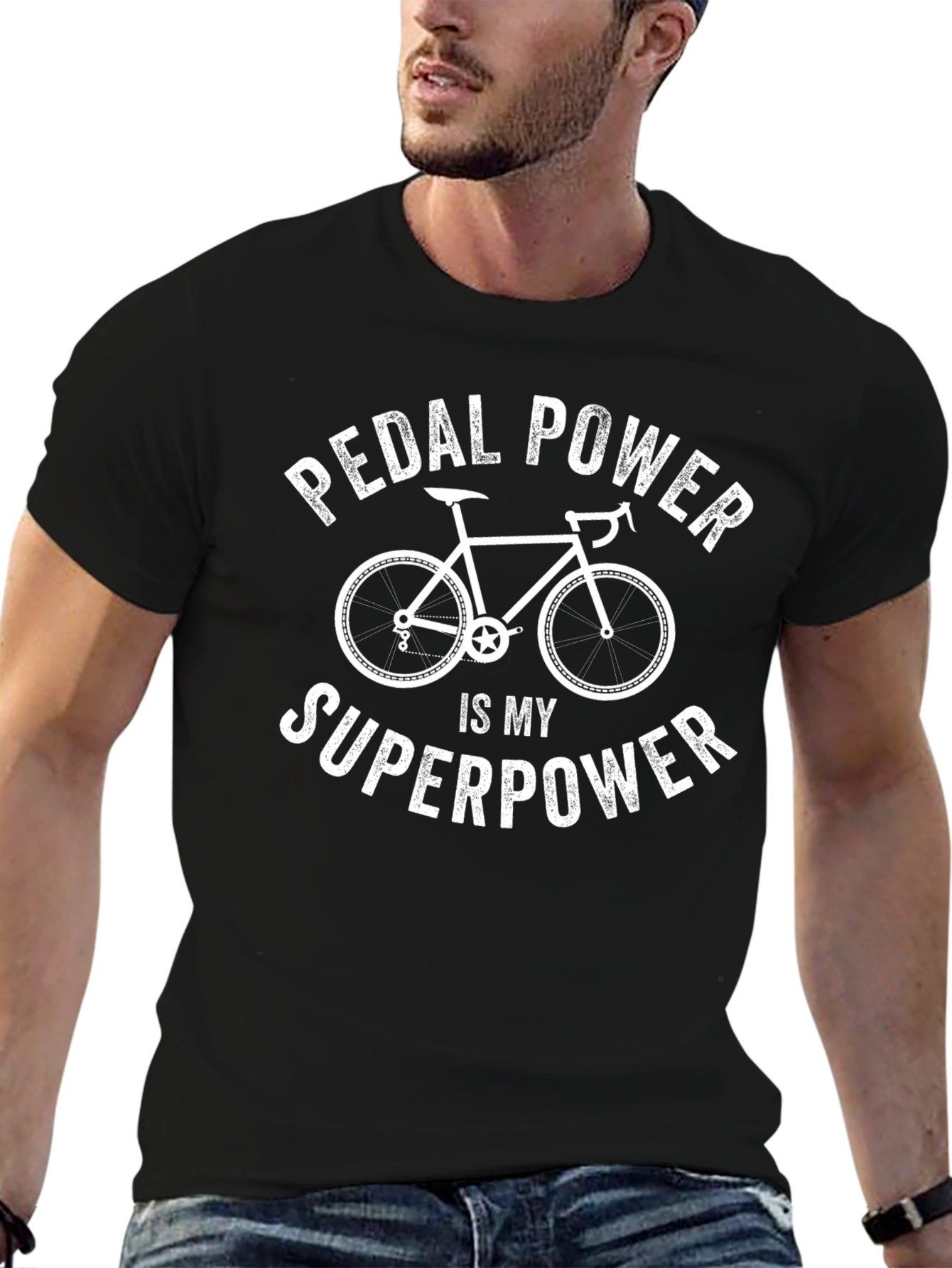 Pedal Power Superpower T-Shirt - Cyclist Apparel