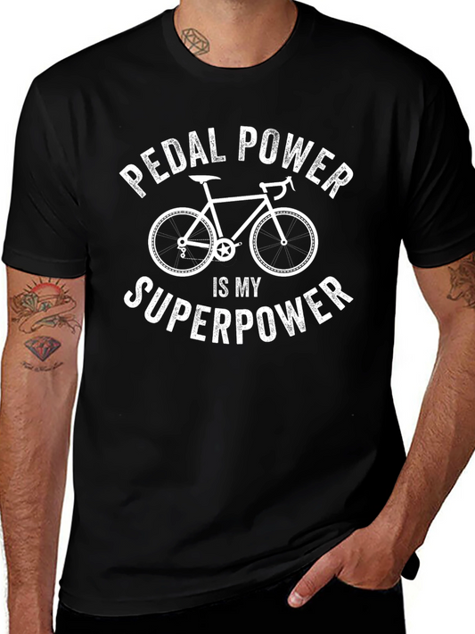 Pedal Power Superpower T-Shirt - Cyclist Apparel