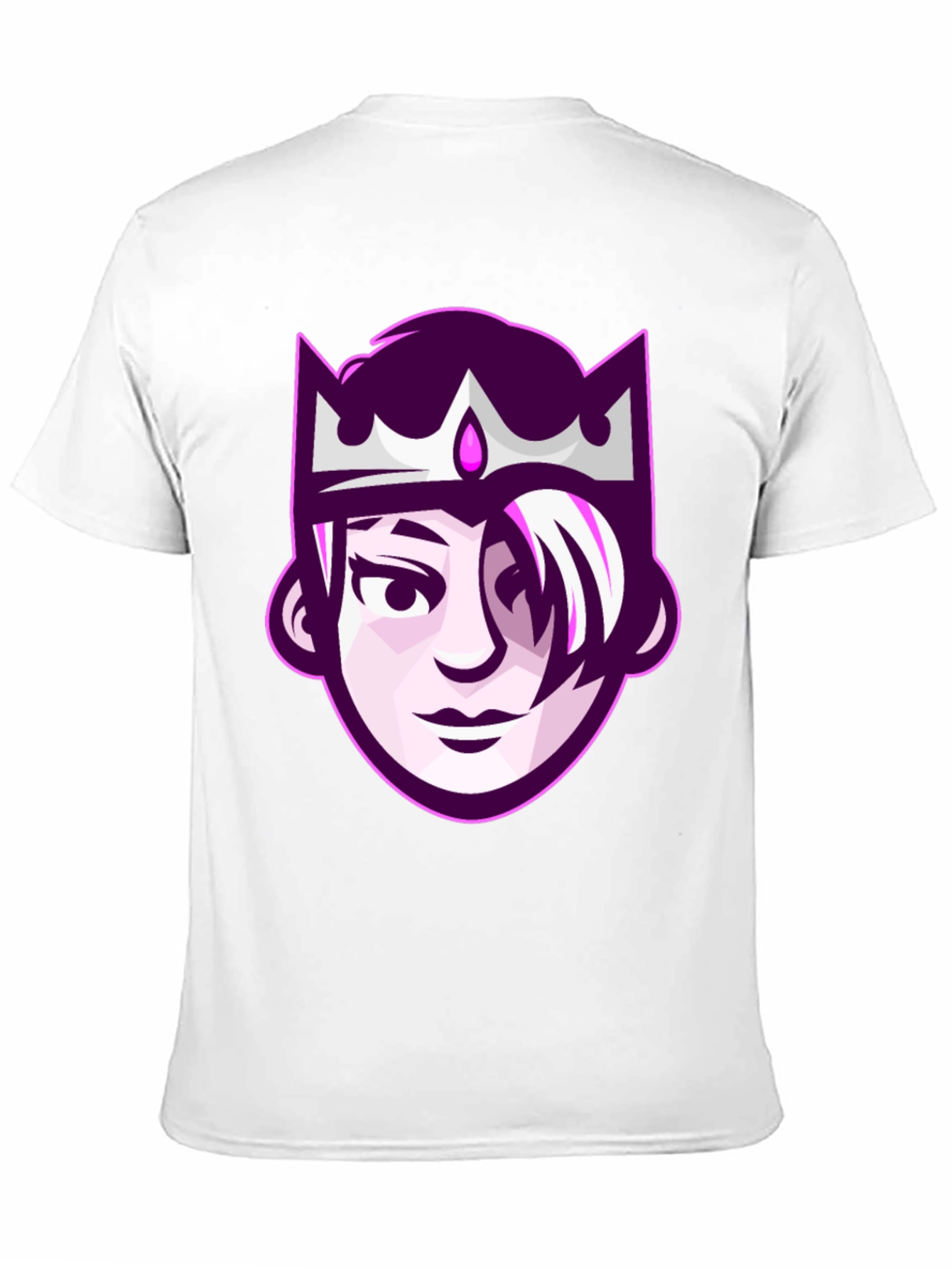 Queen Cartoon Graphic Tee - Black Unisex T-Shirt