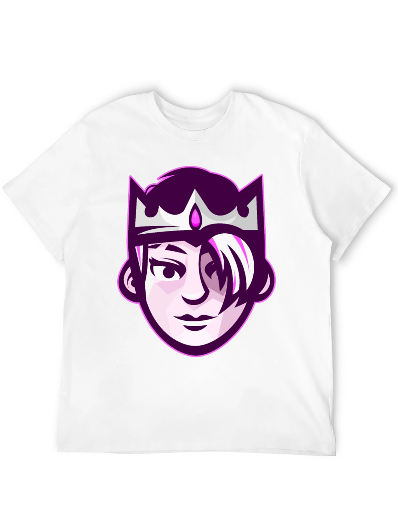 Queen Cartoon Graphic Tee - Black Unisex T-Shirt