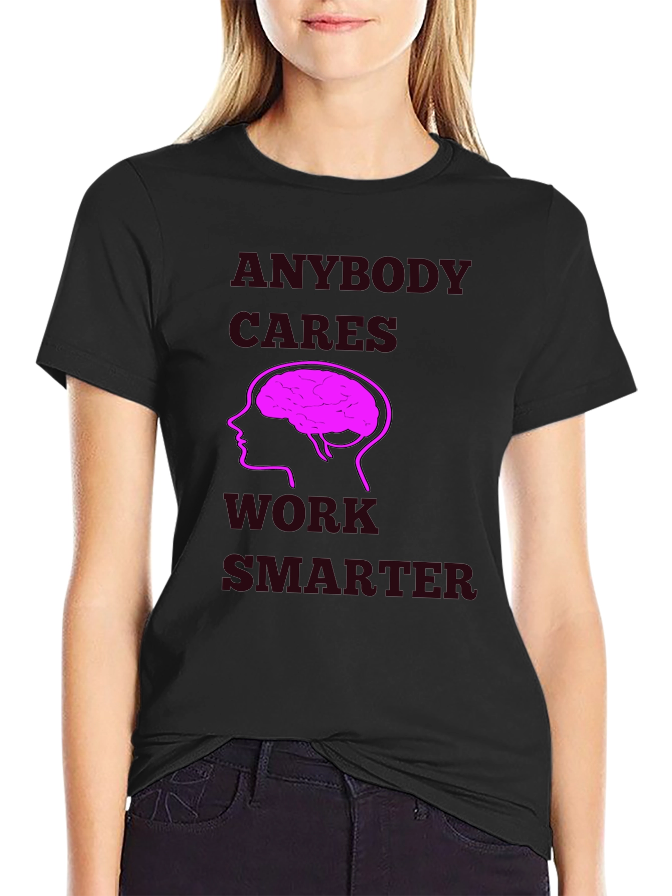 Work Smarter T-Shirt - Brain Graphic Tee