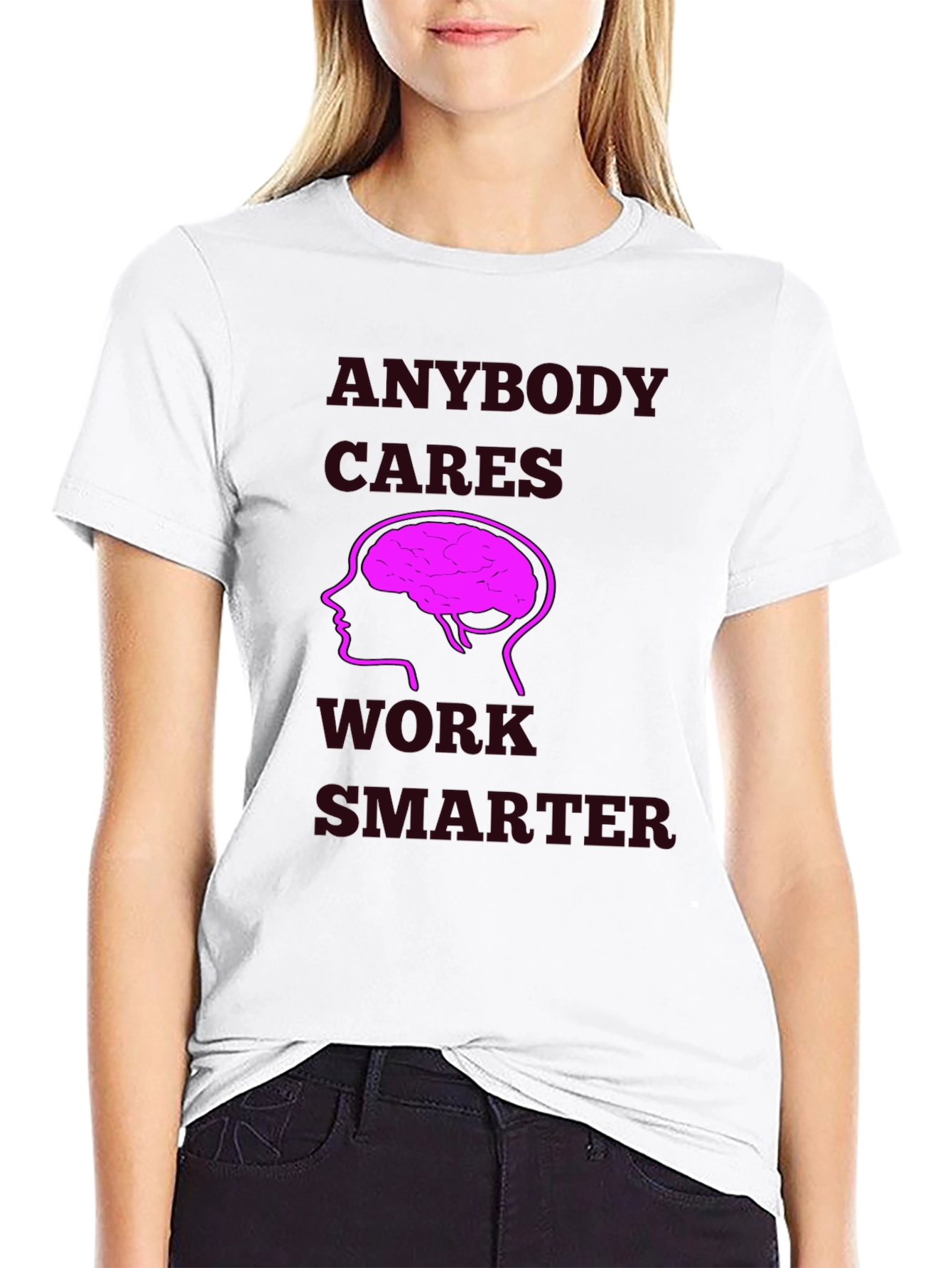 Work Smarter T-Shirt - Brain Graphic Tee