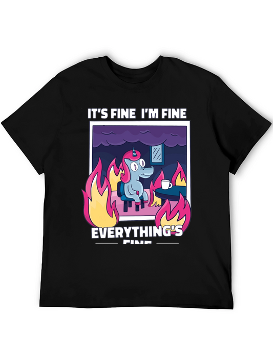 Its Fine Unicorn Graphic Tee