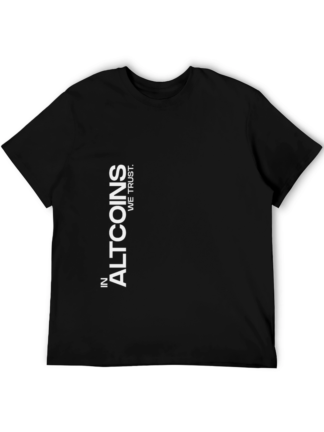 In Altcoins We Trust Black T-Shirt