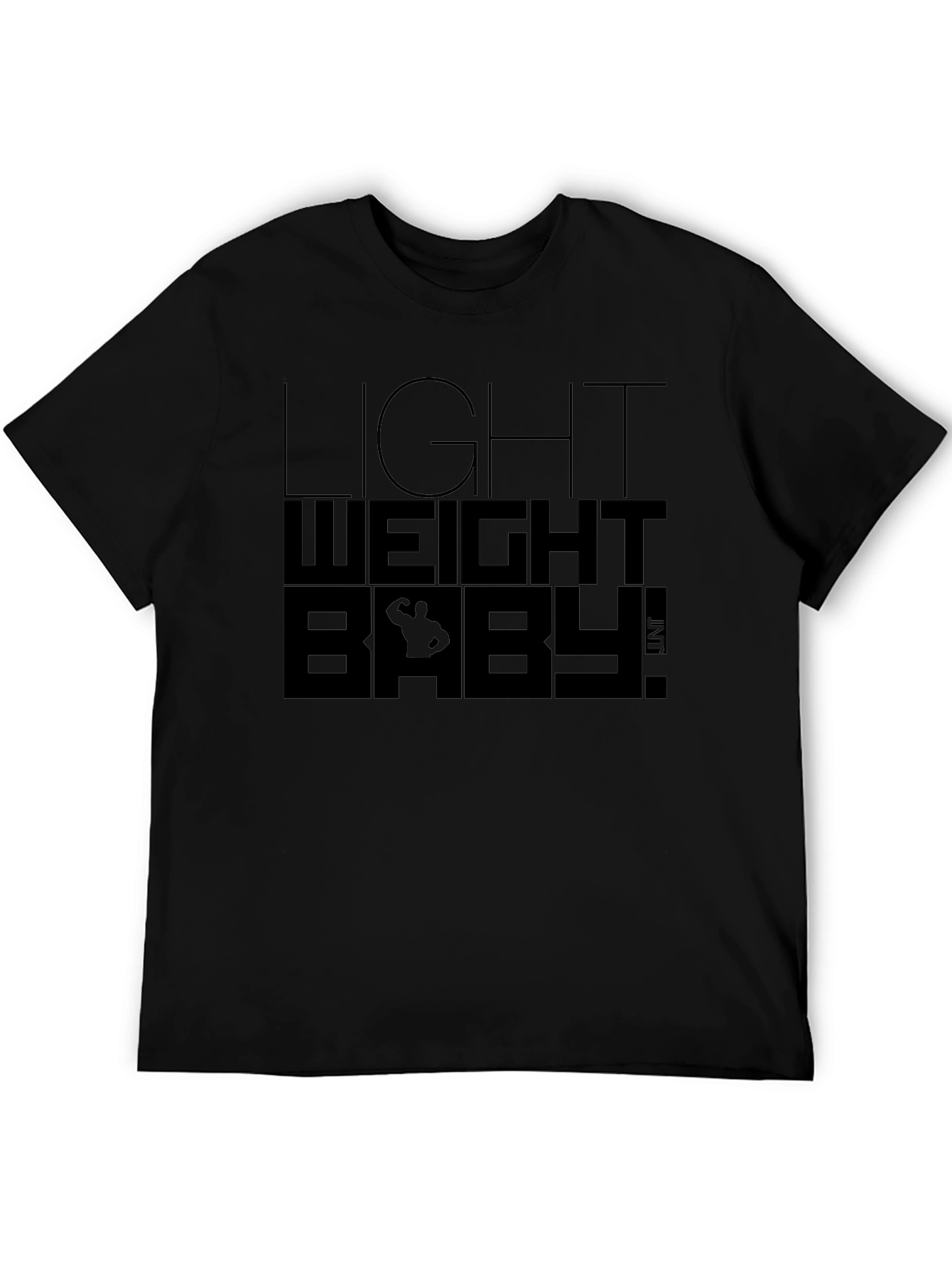 Light Weight Baby! Graphic T-Shirt - Black Gym Apparel