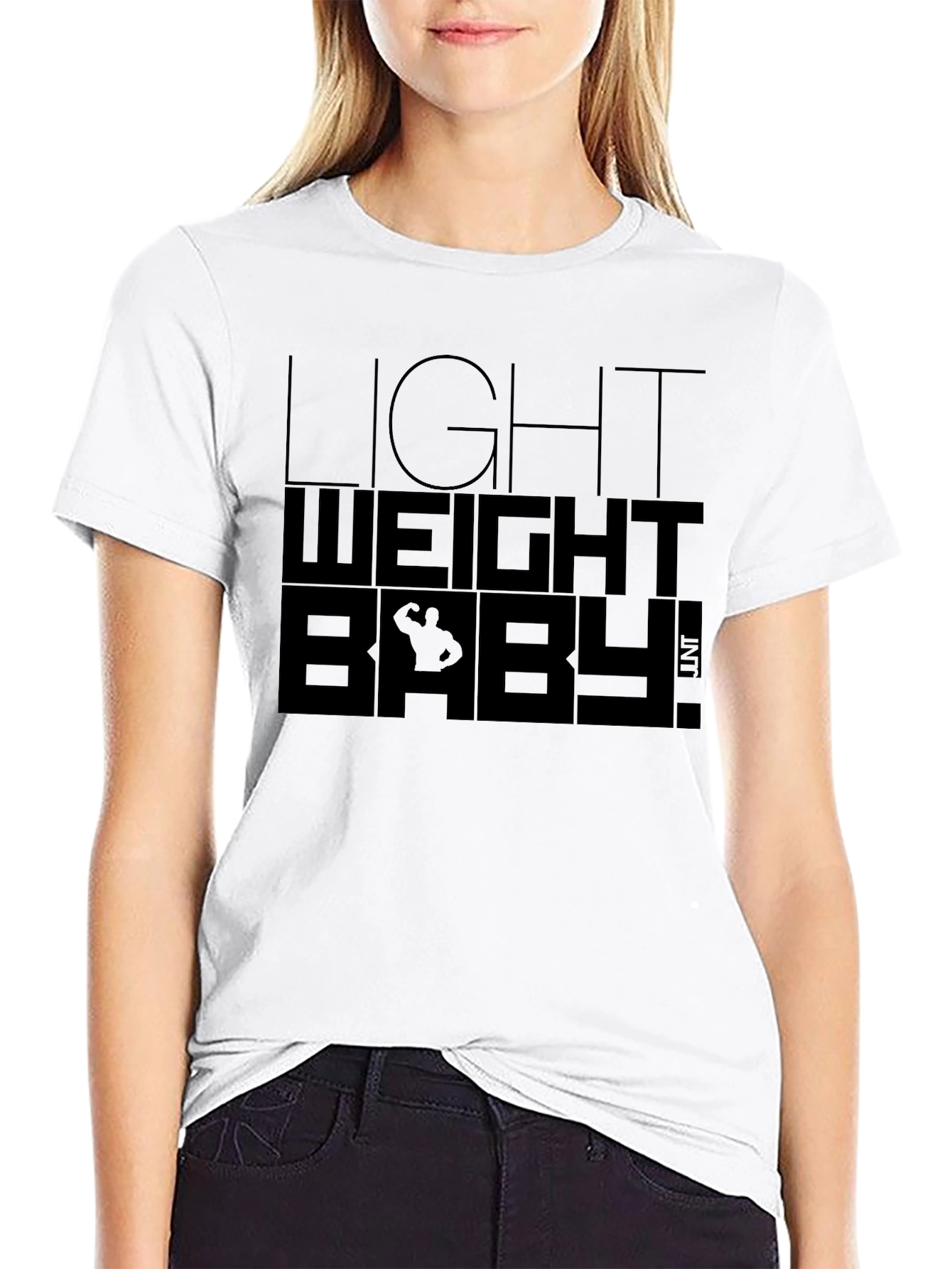 Light Weight Baby! Graphic T-Shirt - Black Gym Apparel