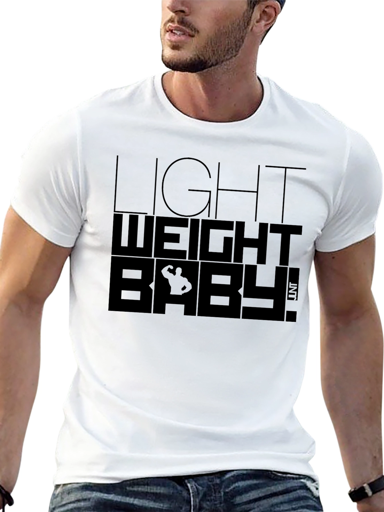 Light Weight Baby! Graphic T-Shirt - Black Gym Apparel