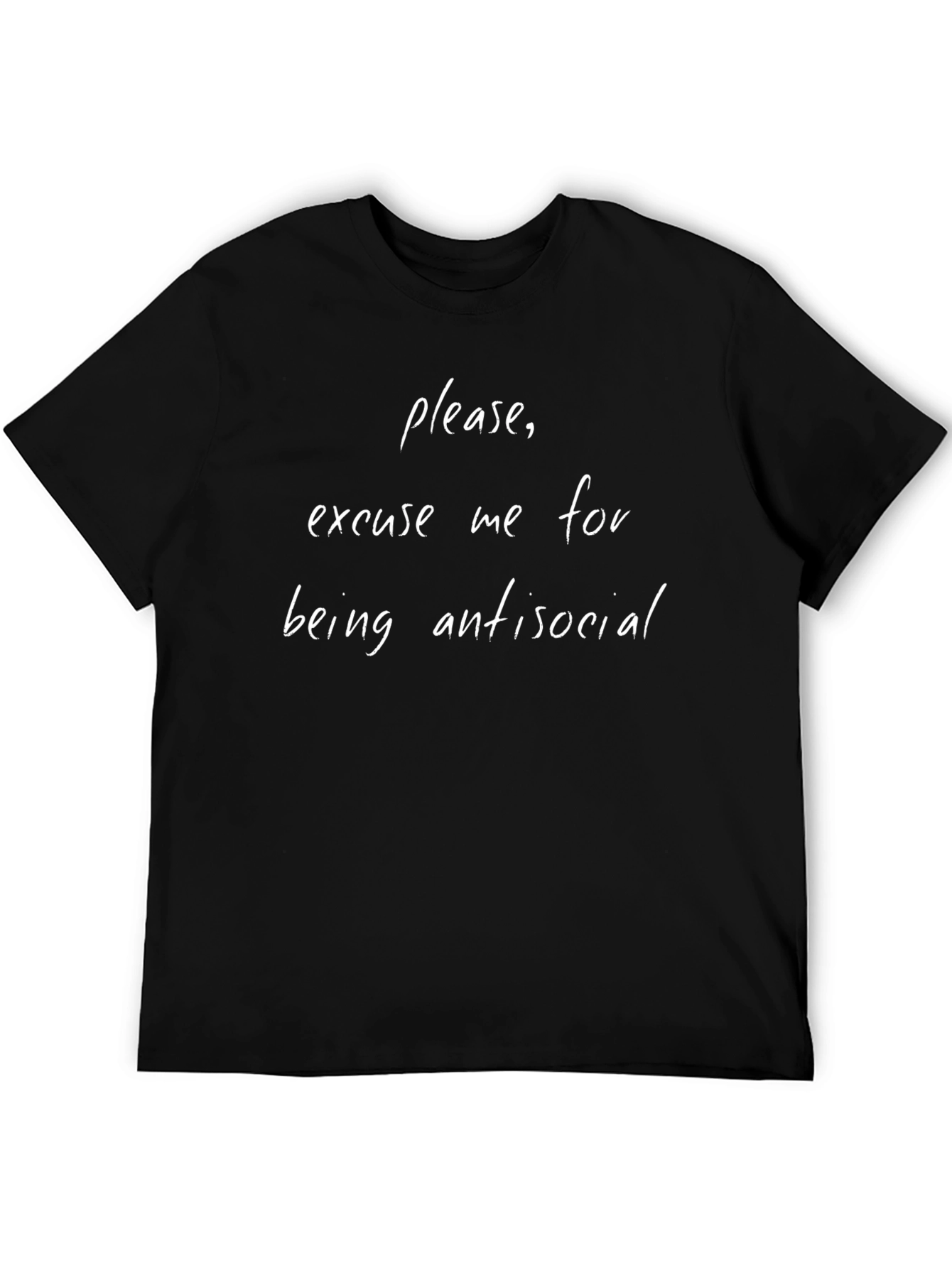 Antisocial Graphic Tee - Black