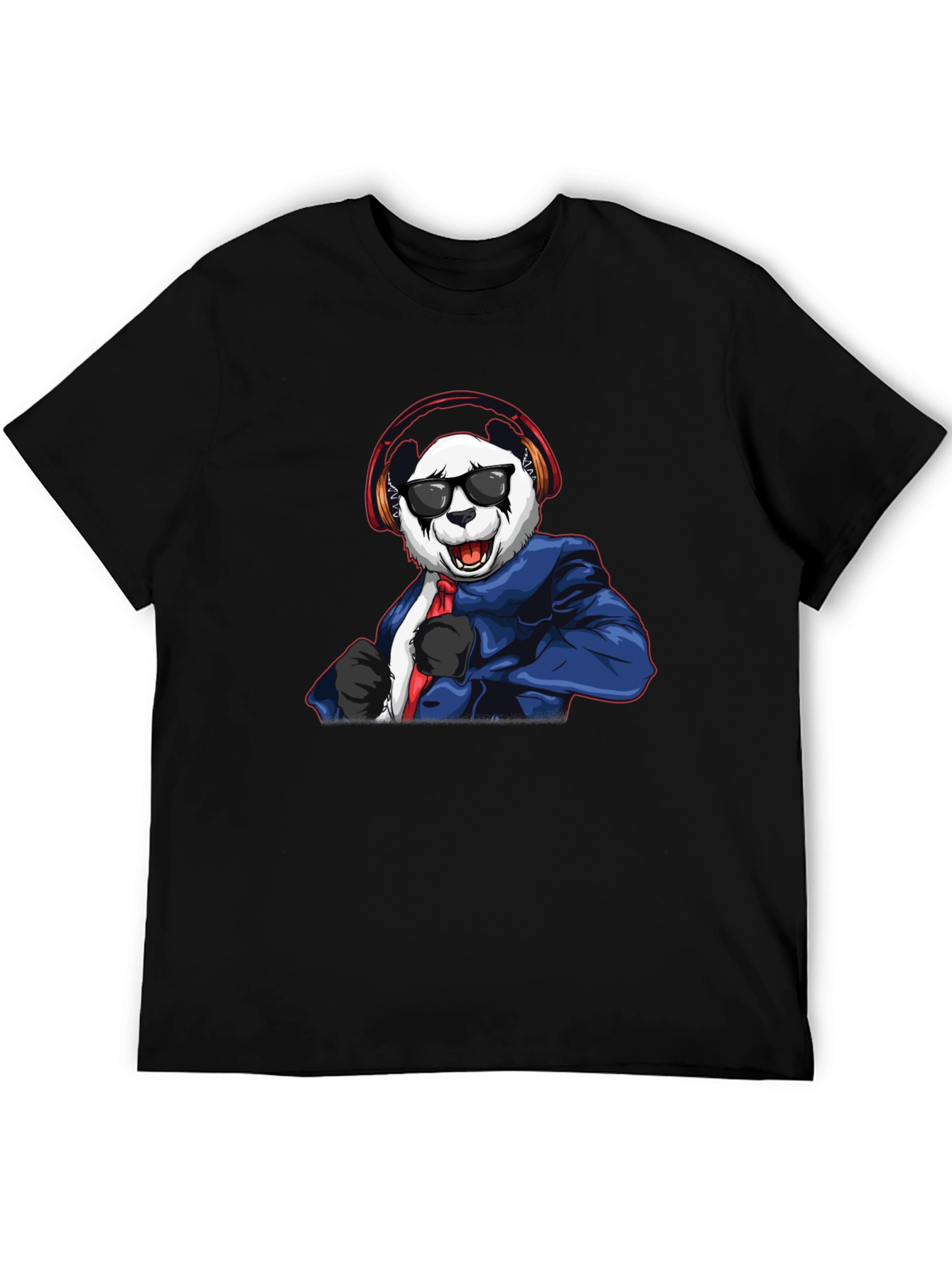 Cool Panda DJ Graphic T-Shirt