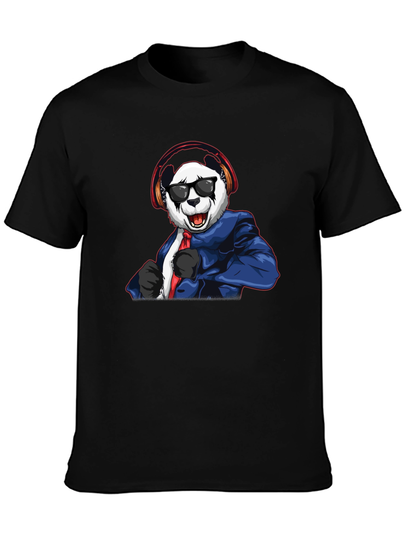 Cool Panda DJ Graphic T-Shirt