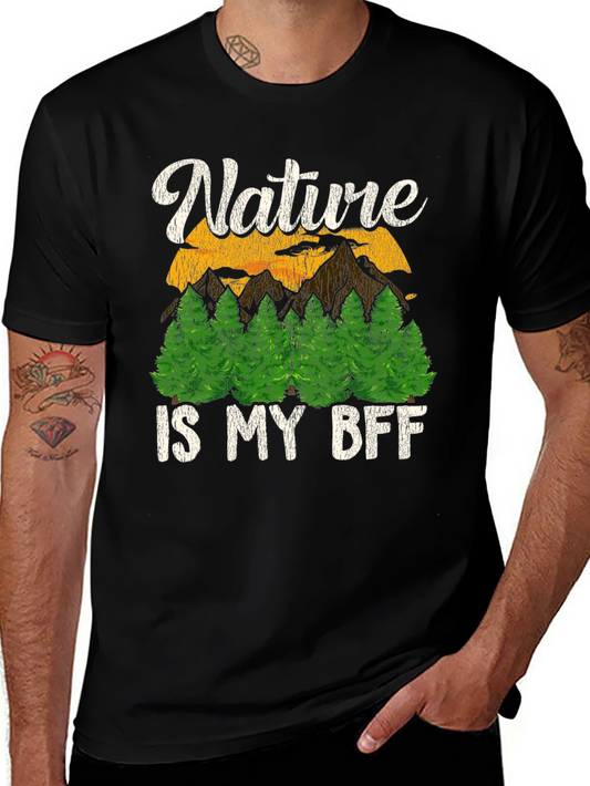 Nature is My BFF Graphic T-Shirt - Outdoor Adventure Tee
