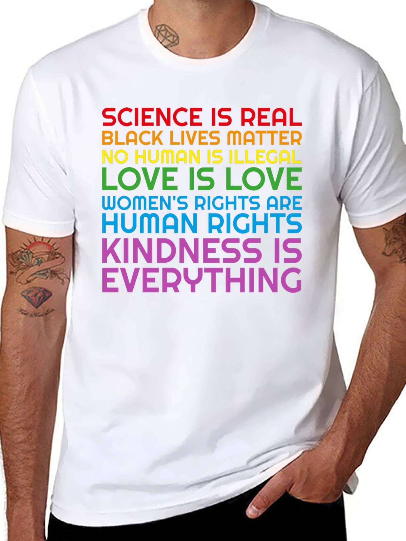 Equality T-Shirt: Science is Real Love is Love