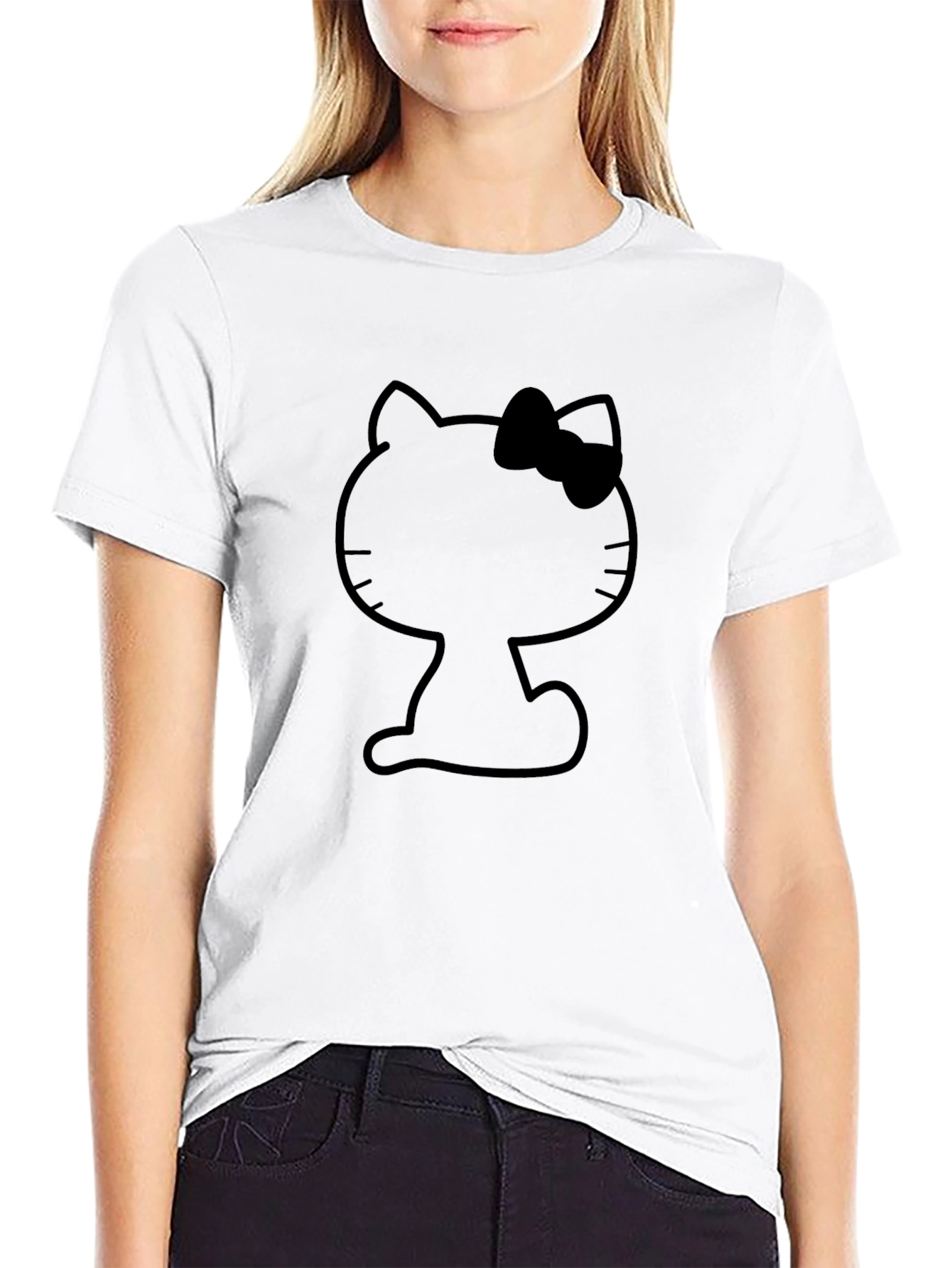 Hello Kitty Black Graphic T-Shirt