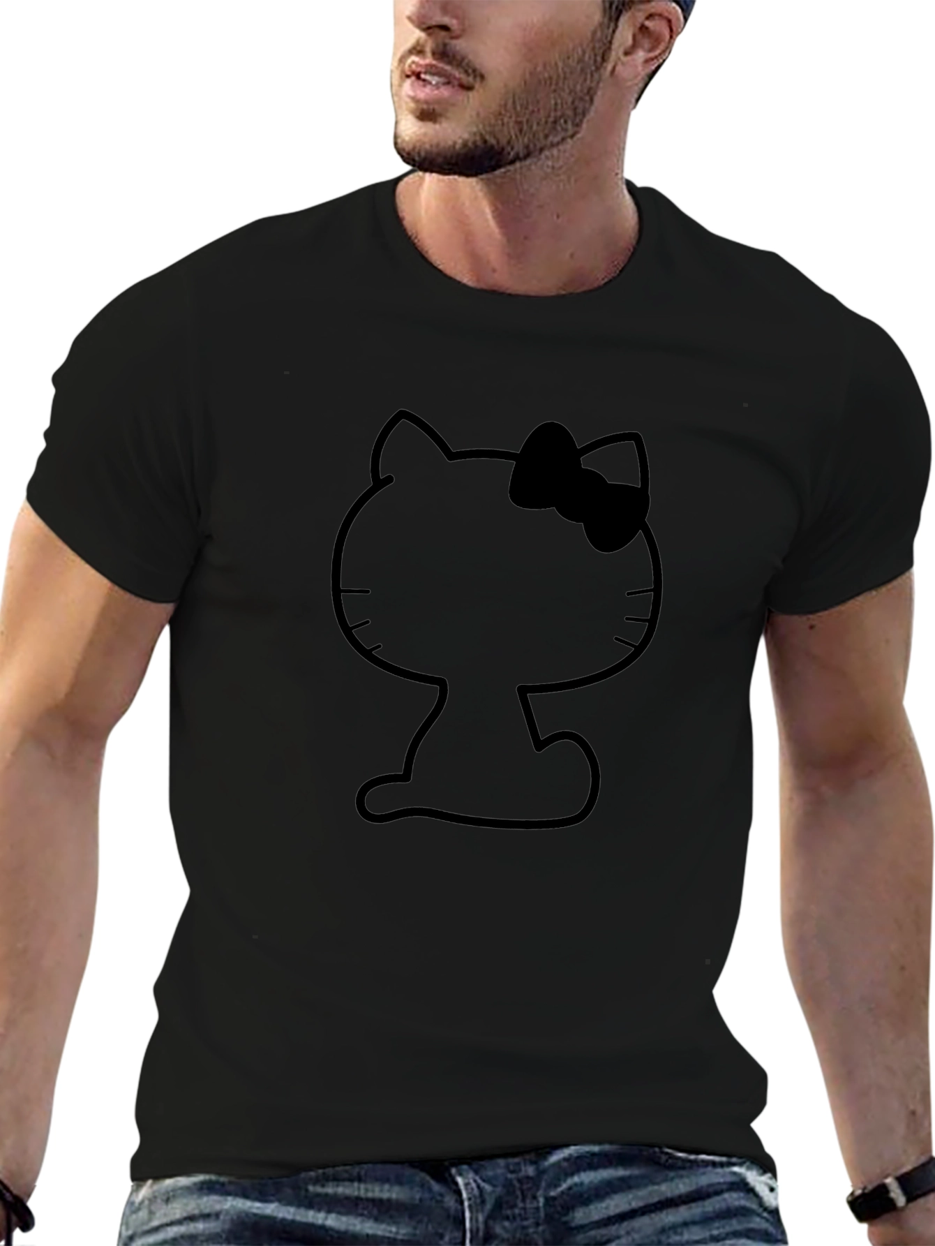 Hello Kitty Black Graphic T-Shirt