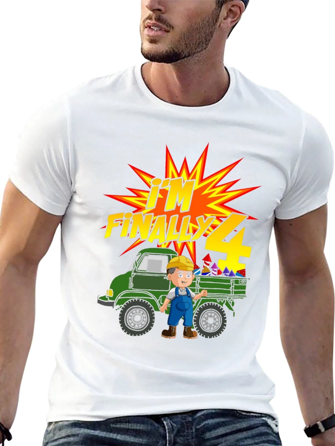 Im Finally 4! Birthday Truck T-Shirt