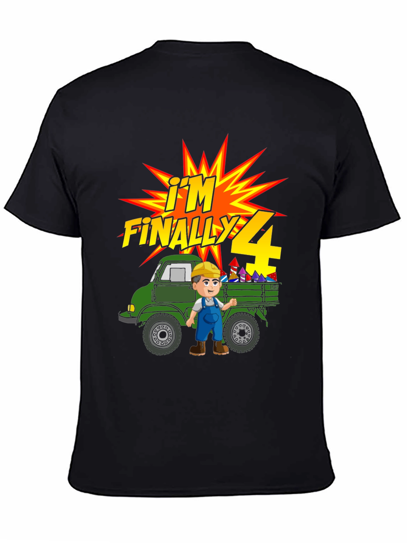 Im Finally 4! Birthday Truck T-Shirt
