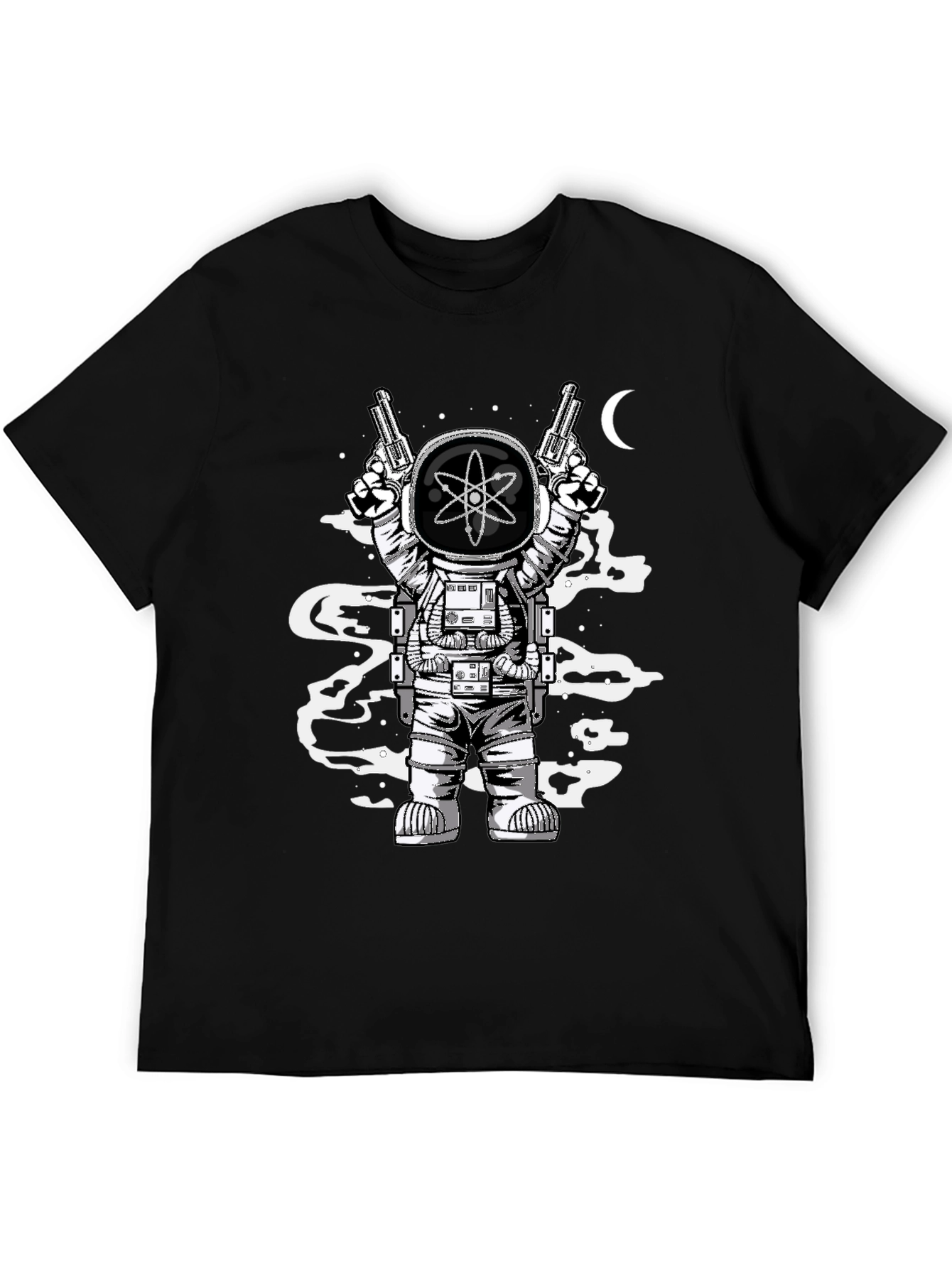 Atomic Spaceman Graphic Tee - Black