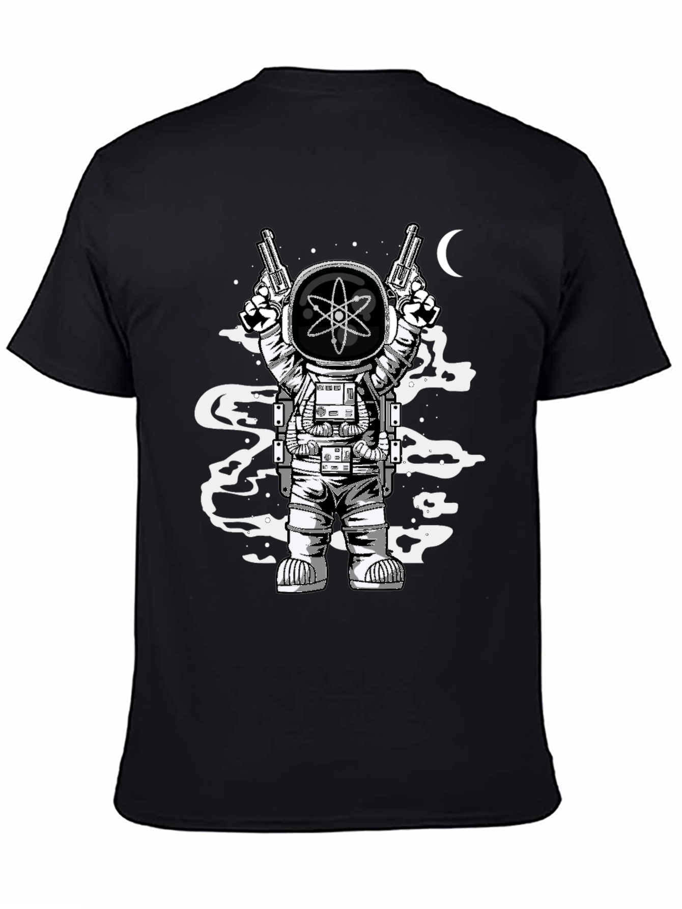 Atomic Spaceman Graphic Tee - Black