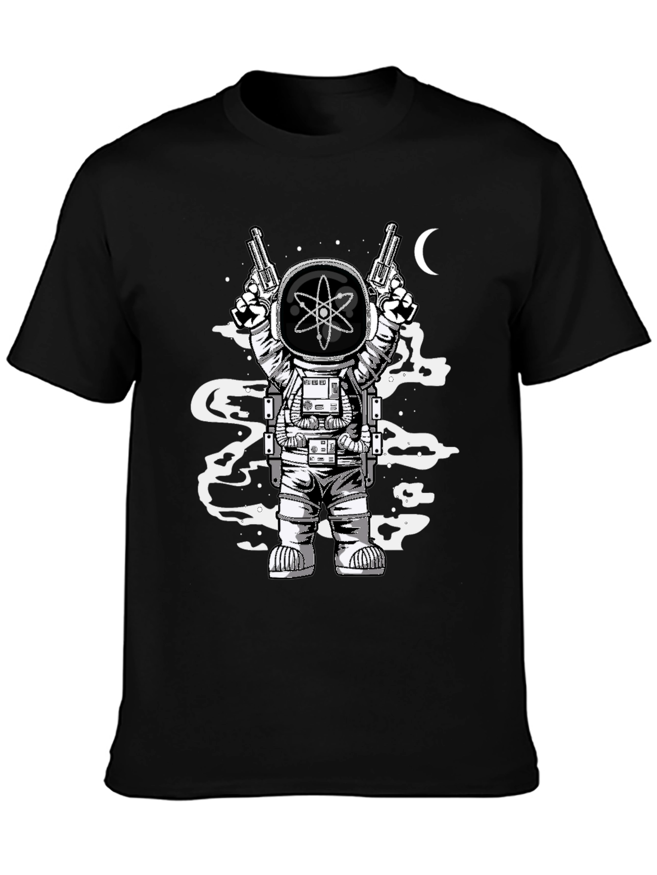 Atomic Spaceman Graphic Tee - Black