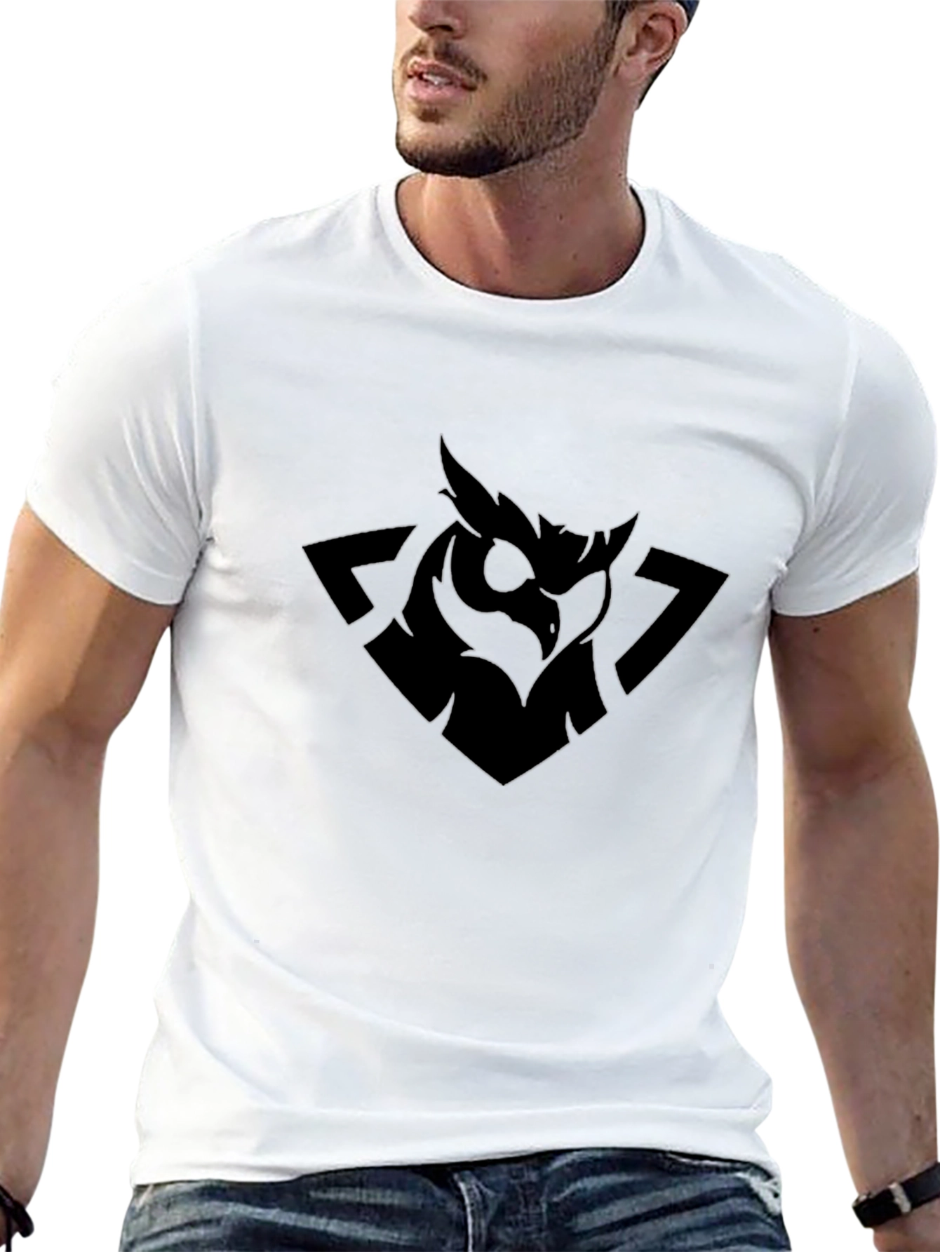 Black Owl Graphic Tee - Mens Modern Style