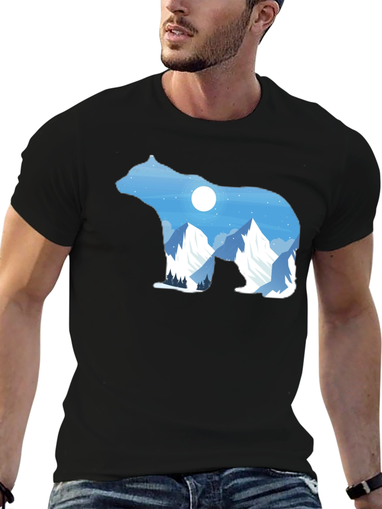 Bear Mountain Graphic Tee - Black