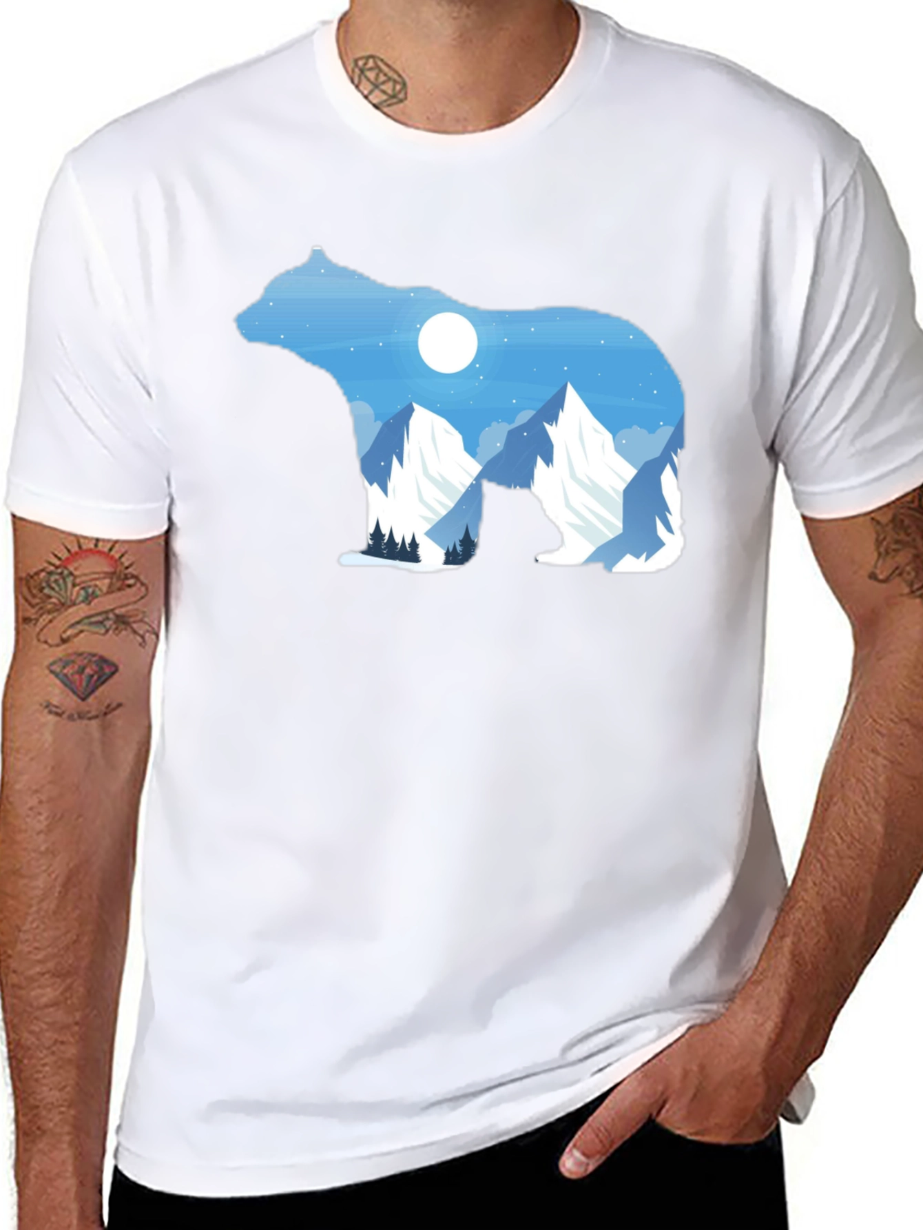 Bear Mountain Graphic Tee - Black