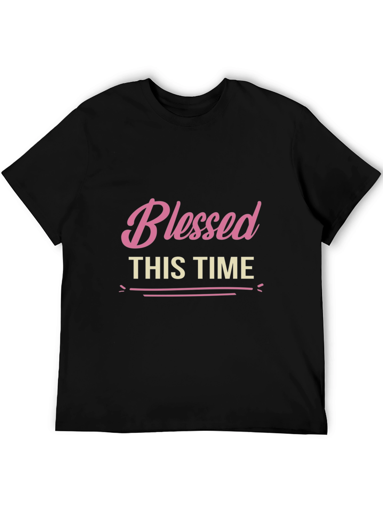 Blessed This Time Black Graphic Tee